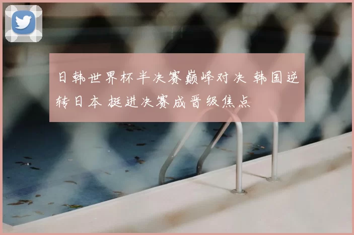 日韩世界杯半决赛巅峰对决 韩国逆转日本 挺进决赛成晋级焦点